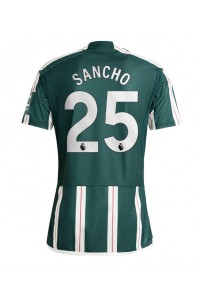 Manchester United Jadon Sancho #25 Fotballdrakt Borte Klær 2023-24 Korte ermer